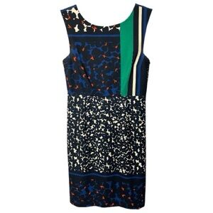 Tracy Reese Colorful Patterned Mini Dress Sz 6